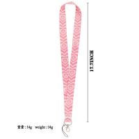 Llavero con cinta para correas, correa para teléfono móvil, soporte para etiqueta de nombre, cordón de corazón, correa para el cuello de amor, soporte para insignia, tarjeta de identificación, cuerda para colgar - details 0