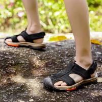 Novedad de verano para hombre, sandalias huecas transpirables, deportes al aire libre y ocio, zapatos de playa grandes antideslizantes - details 22