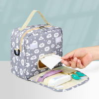 Bolsa de almacenamiento de pañales de gran capacidad, organizador de pañuelos para bebé, bolsas para mamá - details 6