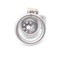 Jaula de castidad masculina con dispositivo de bloqueo oculto, anillos de acero 304, dilatador uretral de ojo de caballo, catéter de uretra - details 9
