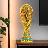 Trofeos de fútbol de resina dorada, decoraciones de resina, regalos para fanáticos, manualidades de decoración para el hogar y la oficina - details 7