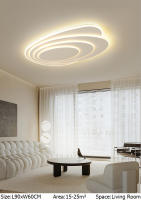 [1 año de garantía] TOMAX Luz principal de la sala de estar Lámparas redondas de dormitorio Arte minimalista Luces de techo Diseño minimalista moderno Luz de techo inteligente - details 5