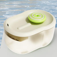 Fuente de agua de plástico para mascotas, tazón de agua ultrasilencioso de gran capacidad, uso para perros y gatos - details 1
