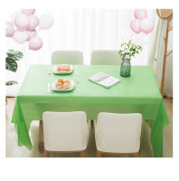 Mantel desechable de plástico de Color sólido, cubierta para mesa de boda, fiesta de cumpleaños, paño de escritorio, cubiertas decorativas rectangulares, 1 Uds. - details 14