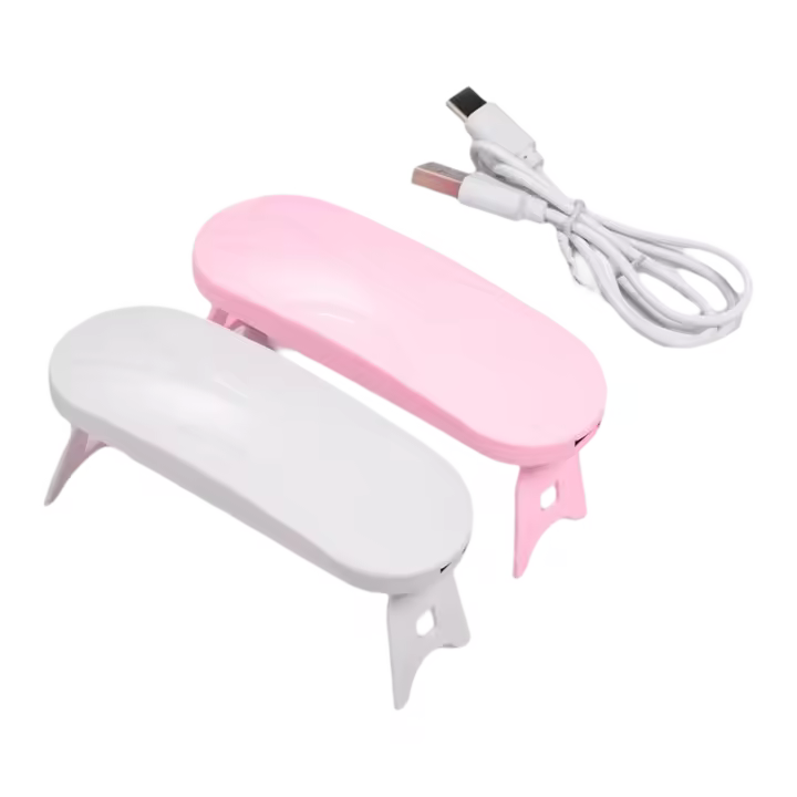 Lámpara UV LED Rosa Blanca Mini Secado Rápido para Gel Herramientas y Equipo de Manicura de Belleza - 1