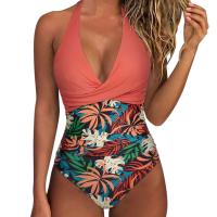 Circy Traje de Baño de Un Pie sin Espalda con Estampado de Leopardo Bikini de Encaje para Mujeres - details 17