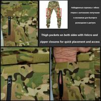 Tactical Joggers Para Hombres Mecánicos Ropa De Trabajo Pantalones De Camuflaje Resistentes Al Desgaste Para Senderismo Y Uso Diario Material De Poliéster Y Algodón - details 5