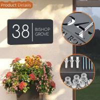 Espejo mate de corte personalizado, personalización privada, números de puerta, placas de letrero de casa, número láser personalizado - details 6