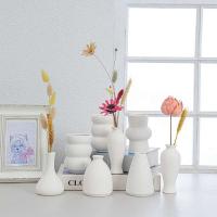 Jarrón de Cerámica Nórdica Adorno de Mesa Porcelana Arte floral en casa - details 4