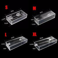 Caja transparente para ver peces, Mini pecera acrílica con tapa y escala, tanques de cría de peces rectangulares, caracoles - details 0