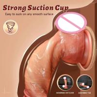 Leten consolador falso realista enorme doble penetración anal plug vaginal masturbador Dick 18 + juguete sexual femenino producto para adultos - details 3