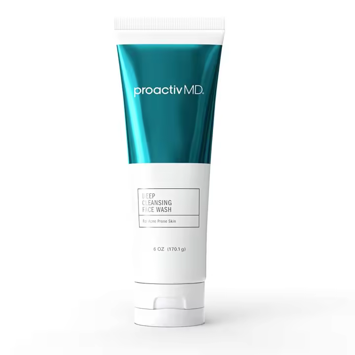 Proactiv MD Exfoliating Face Wash, limpiador facial hidratante suave y tratamiento para el acné para pieles sensibles, 6 oz transparente sin perfume - 1