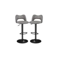 2 piezas Taburetes de Bar Altura Ajustable 92-113,5cm Sillas de Bar Asientos Giratorios Diseño Moderno Taburetes Altos Blanco - details 6