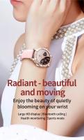 Reloj Inteligente para Mujeres Pantalla Táctil Completa 1.2inch Bluetooth Respuesta Llamada Whatsapp Notificación Smartwatch para Android iPhone Material de la Carcasa Aleación Forma Redonda Resolución de Pantalla 240*240 - details 0