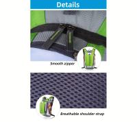 Mochila de gran capacidad 18L Multiusos para senderismo, escalada en montaña, ciclismo todo terreno - Correa ajustable, red para casco incluida, múltiples compartimentos para organización, diseño transpirable con correa de pecho ajustable, incluye silbato - details 10