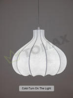 TOMAXIN-Lámpara de araña para sala de estar, dormitorio, estudio, seda, atenuación tricolor, 60CM - details 22
