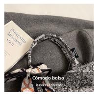Bolso de Mano Impreso al Estilo Nacional para Mujeres Bolso de Oficina Versátil de Gran Capacidad para Primavera/Verano - details 12