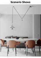 LEFAN-Lámpara de araña telescópica con polea, candelabro de elevación ajustable, diseño de personalidad para restaurante, Bauhaus Cafe - details 1