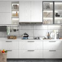 Papel tapiz de pared adhesivo de grano de madera blanco de 40CM para sala de estar, cocina, dormitorio, evita el crecimiento del moho, pegatina de pared fácil de aplicar - details 6
