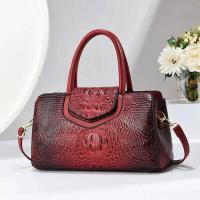 Bolso de hombro decorativo con estampado de cocodrilo de moda, bolso de viaje elegante de gran capacidad, mochila de lujo de alta gama - details 1