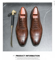 Vestido de cuero Oxford con cordones para hombre, Zapatos de negocios, color sólido, gran tamaño - details 6
