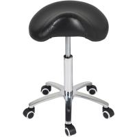 Taburete ergonómico para Esteticista para salón, Tatuaje, SPA, médico, Dentista (con Respaldo Ajustable, Negro) - details 1