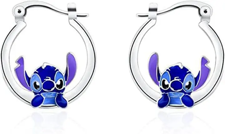 Ohana significa pendientes de punto familiar, pendientes de aro de punto, pendientes de Navidad de punto, joyería para niñas y mujeres - 1