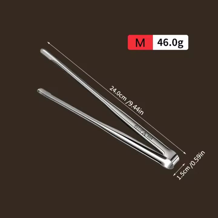 Pinzas de Barbacoa de Acero Inoxidable Portátiles Clip de Cocina Antideslizante para Picnic, Ensalada, Carne de Res, Pan Accesorio de Cocina al Aire Libre - 1