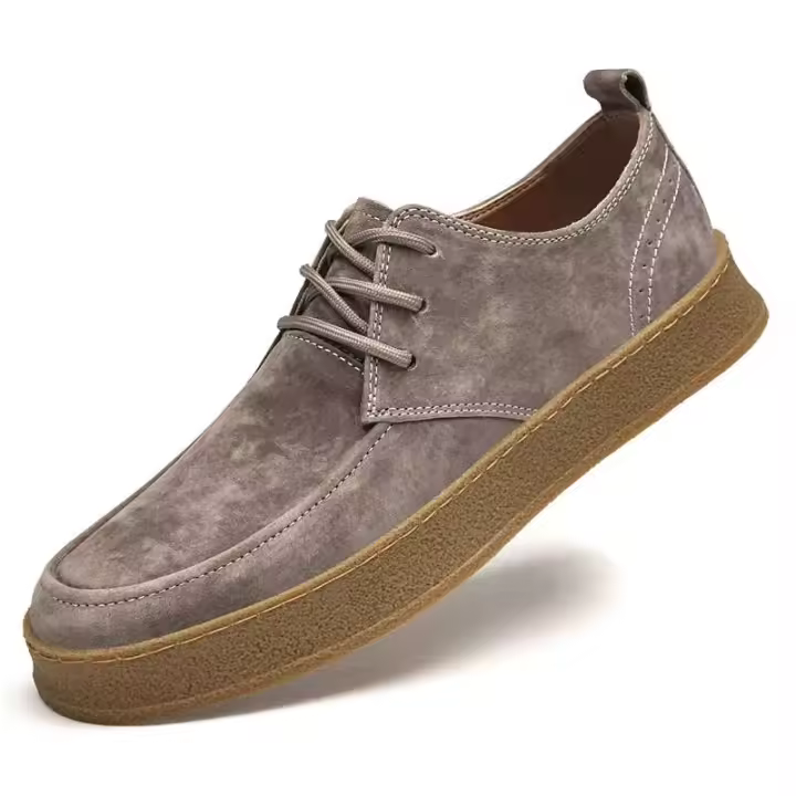 Zapatos casuales para hombres genuinos para adultos, moda antigua, zapatos de cuero hechos a mano de alta calidad - 1