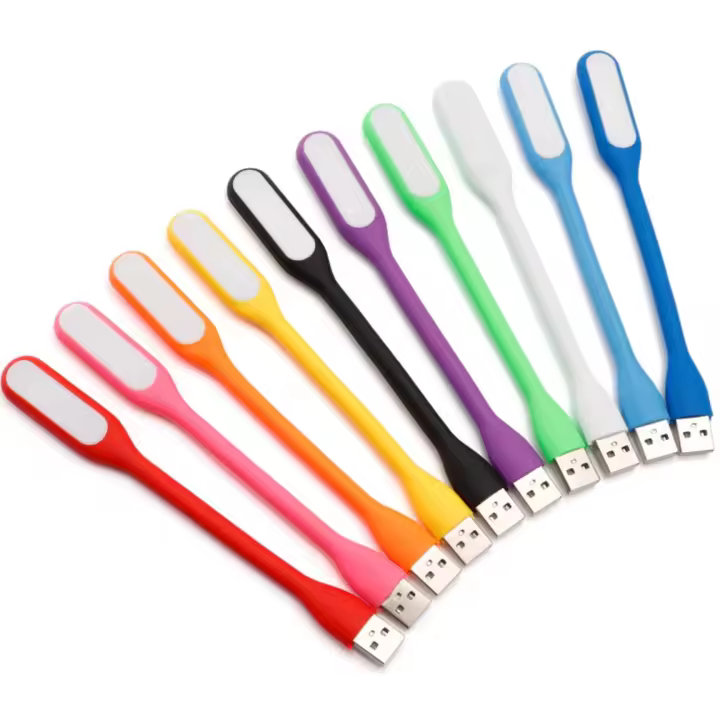 5PC Mini USB LED reading lamp, Portable book lamp, camping night lights, Led Energy Saving Light, notebook computer,Random Color - 1