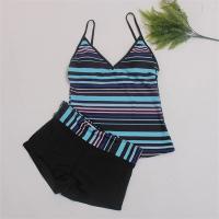 Bañadores con volantes en capas para mujer, traje de baño de dos piezas con volantes, estampado Floral, talla grande - details 1