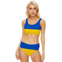Bañador con estampado 3D de la Copa del Mundo de España para mujer, traje de baño dividido sin espalda, Bikini para mujer 2024 - details 13