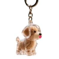 Caja de almacenamiento de pelo de perro con forma de perro de dibujos animados, llavero transparente hecho a mano para el pelo de mascotas, cuidado del cabello, colgantes para cachorros, mochila - details 6