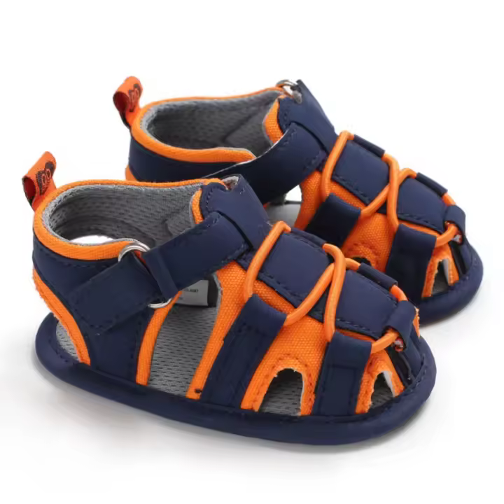 Zapatos de bebé recién nacido niño y niña antideslizantes multicolor suaves para playa primavera verano moda casual - 1