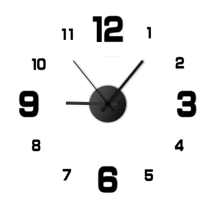 Reloj de pared creativo sin marco DIY, decoración de pared para el hogar, reloj silencioso, sala de estar, decoración de pared para oficina, arte, decoración moderna para dormitorio - 1