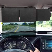 Visera polarizada para coche, visión clara, deslumbramiento, anti UV, giratoria, ajustable, tapón para visera solar, accesorios para coche - details 0