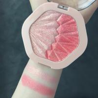Paleta de rubores de 2 colores 2 en 1 sombra de ojos crema de contorno cara mejilla rubor crema maquillaje brillo resaltado maquillaje Multicolor rubor - details 3