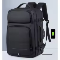 Mochila expandible para ordenador portátil de 17 pulgadas para hombre, bolsa impermeable para Notebook, mochila escolar USB, bolsa de viaje deportiva para hombre - details 1