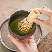 Juego de batidor de bambú de 4 piezas, cuchara de té, batidor de 100 puntas (Chasen), cuchara tradicional (Chashaku), cuchara de té, batidor azul - details 2