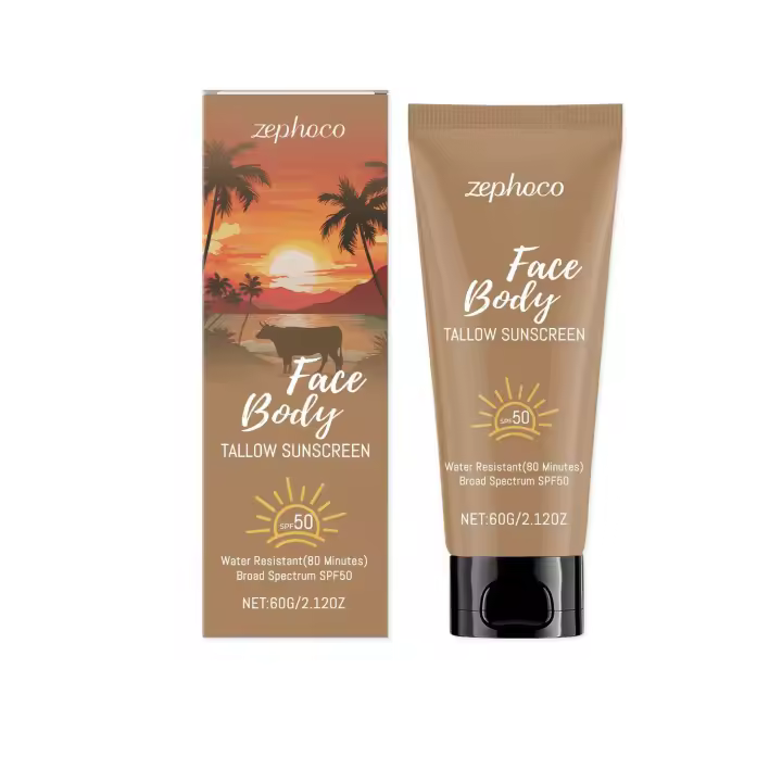 La crema protectora de grasa de vaca Zephoco tiene una textura refrescante y no grasa, que proporciona un cuidado hidratante para la piel y los rayos UV. - 1