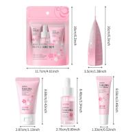3 unids/set Japón Sakura cuidado de la piel conjunto coreano cara suero crema de esencia hidratante reparación crema de ojos cosméticos cuidado de la piel conjunto - details 13