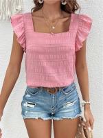 Top de Manga sin Volantes para Mujer Moderno 2024 Blusa de Estilo Simple y Chic para Altas - details 15