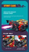 Drift Car Con Música Luces Led 2.4G Guante Gesto Radio Control Remoto Spray Coches de Acrobacias 4WD Juguetes - details 5