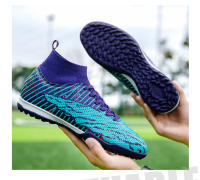 Zapatos de fútbol de alta calidad para hombre, botas de fútbol profesionales FG/TF, tacos antideslizantes ultraligeros para exteriores, zapatillas de tobillo de entrenamiento - details 26