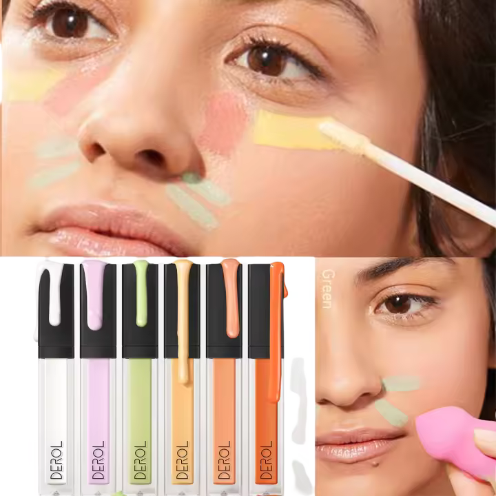 Corrector de Maquillaje Nude Crema Líquida para Control de Aceite y Iluminación de la Piel - 1