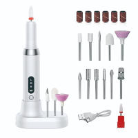Taladro Eléctrico Portátil Recargable para Uñas Juego Profesional para Manicura, Pedicura y Pulido - details 0