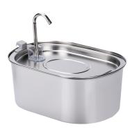 Fuente de agua para Gato inteligente de 3,2 L, dispensador automático de agua para mascotas de bajo ruido, bebedero de agua ovalado de gran capacidad para vacaciones - details 1