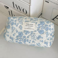 Bolso De Maquillaje Para Mujer Vintage Floral Zipper Organizador De Viaje Para Cosméticos Bolsa De Mano Con Cierre De Cremallera - details 10