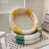 Piscina interior para bebés de 90cm de diámetro, tienda de campaña retro gruesa con bolas oceánicas, juguetes de verano para niños - details 0