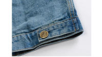 Chaquetas sin mangas de mezclilla de algodón rasgadas para hombre, parabrisas retro, ropa de otoño e invierno - details 6
